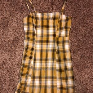 Plaid mini dress